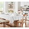 Threadmade Home Elegance Plaid Jacquard Tablecloth, White - 52"W x 70"L